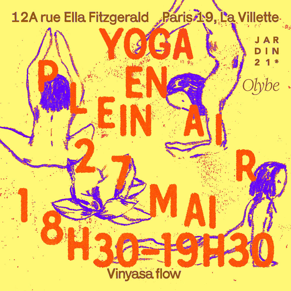 Yoga en plein air au Jardin21 ☘︎