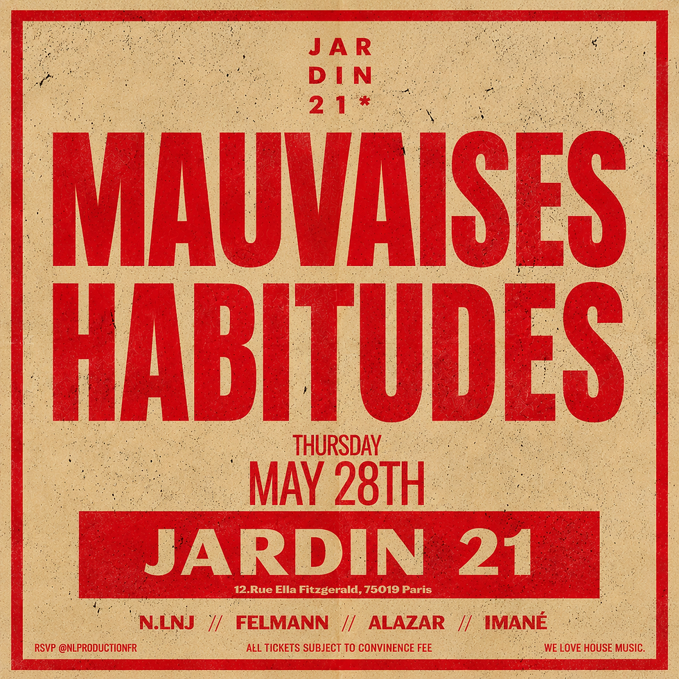 MAUVAISES HABITUDES x Jardin 21 - DJ Set ᰔ