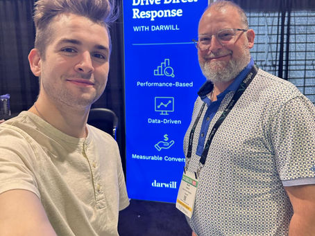 Brenden Trojan performing in a trade show