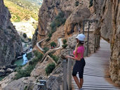 Caminito del Rey | Walking along steep walls of a narrow gorge