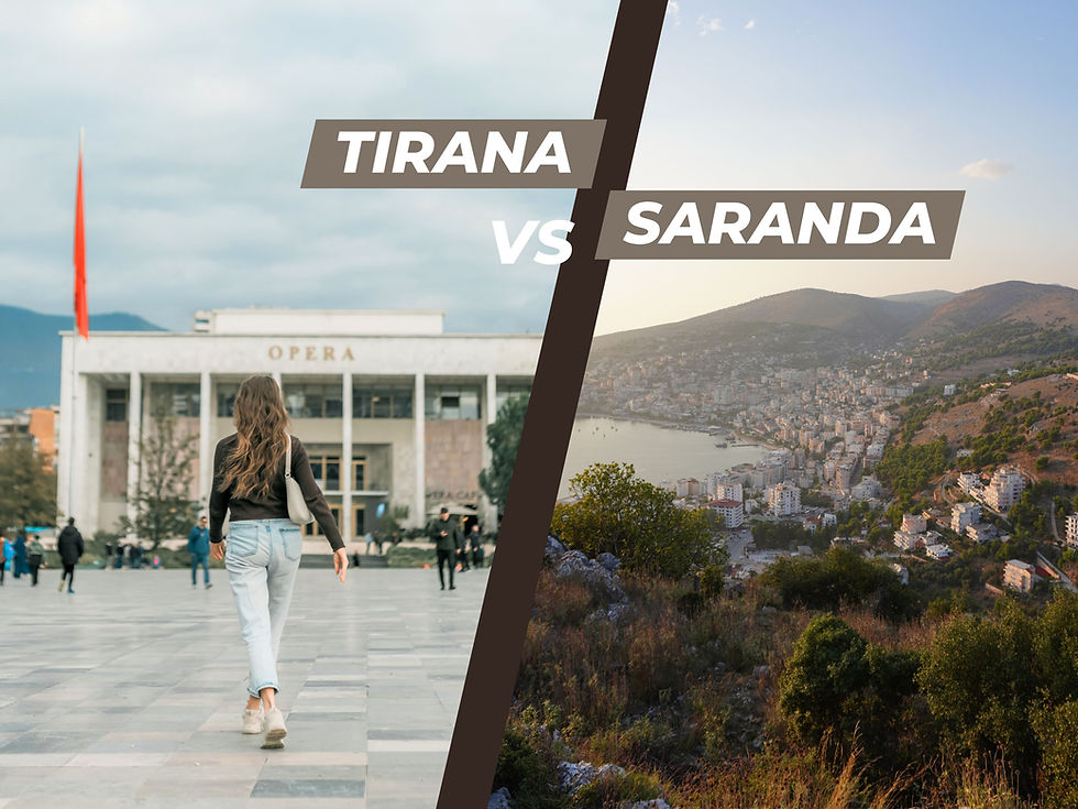 Tirana or Saranda? The better digital nomad place in Albania