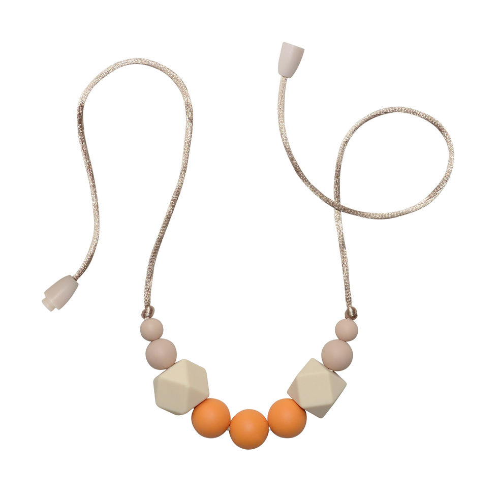 Miniatura: Collar de lactancia modelo HEXAGON en color mango - Accesorios para bebé