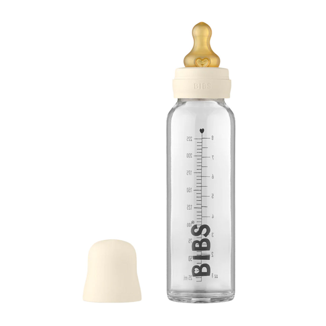 Biberón BIBS de cristal en color Sage tamaño 225ml - Alimentación infantil