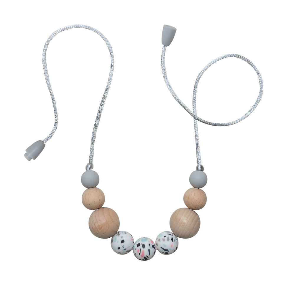Miniatura: Collar de lactancia modelo MOSAIC terrazzo y color gris - Accesorios para bebé