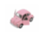 Réplica en juguete del clásico Volkswagen Beetle del año 1967 en color Rosa