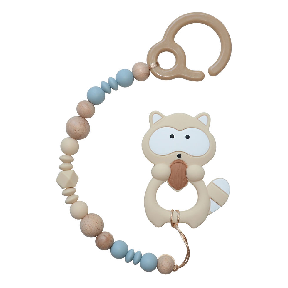 Miniatura: Mordedor para el carrito modelo HEXAGON en color dusty blue - Accesorios para bebé