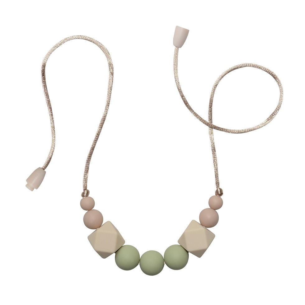 Miniatura: Collar de lactancia modelo HEXAGON en color musgo - Accesorios para bebé