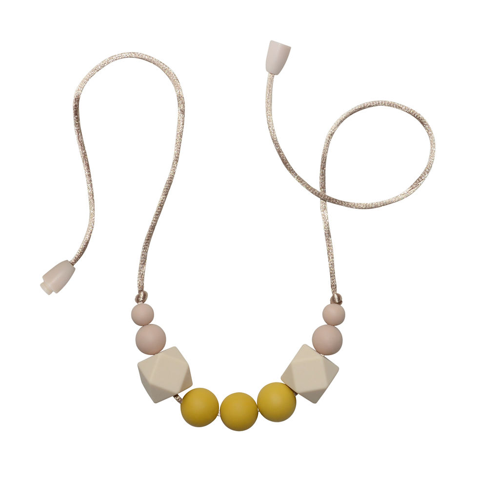Miniatura: Collar de lactancia modelo HEXAGON en color mustard - Accesorios para bebé