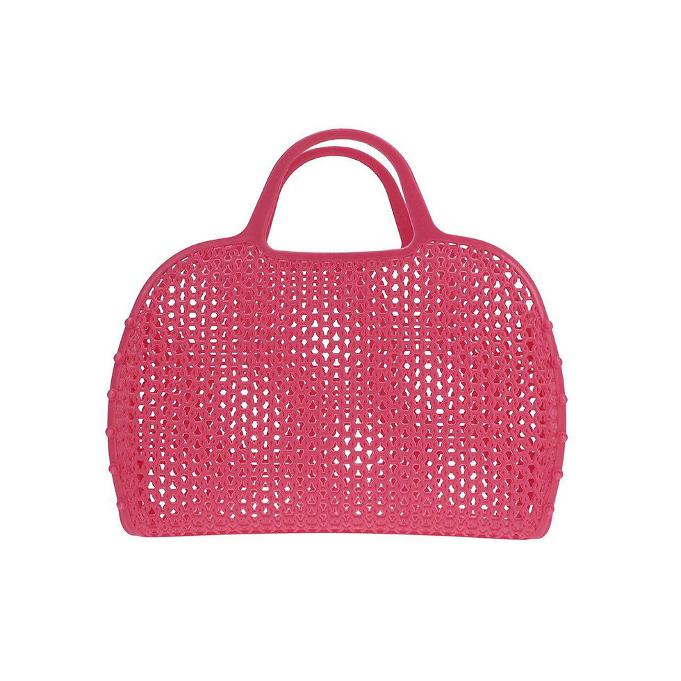 Vista frontal del bolso de rejilla Coral - Accesorios Infantiles