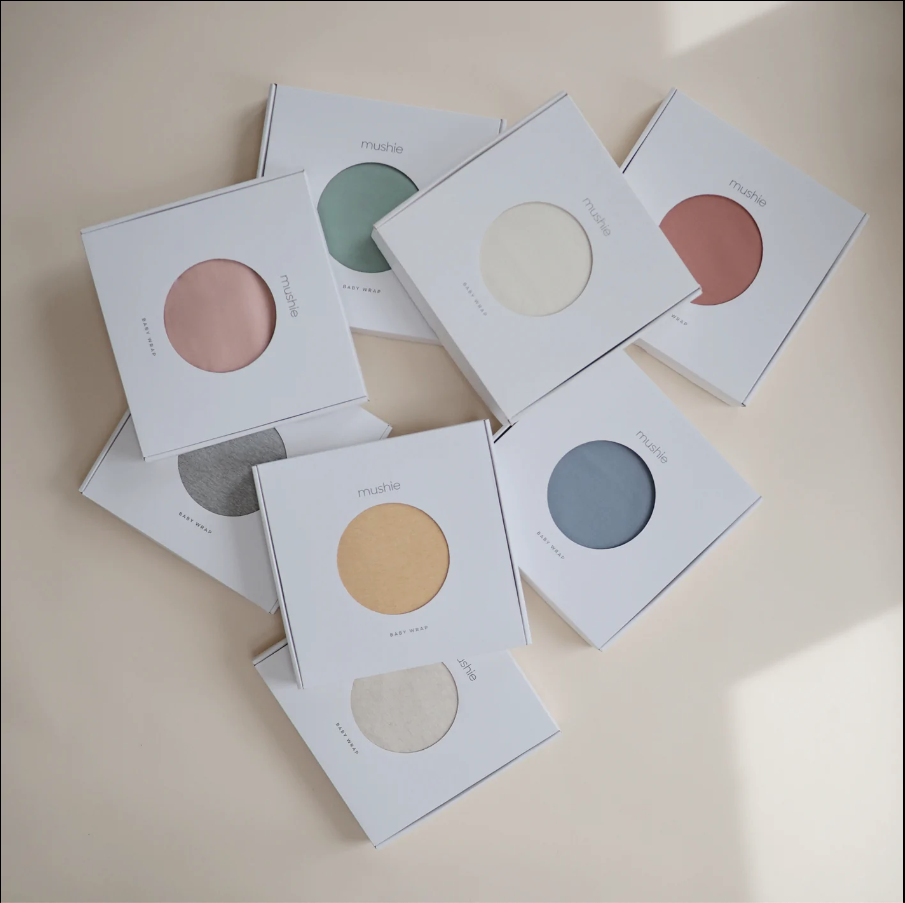 Miniatura: Fulares portabebé Mushie de varios colores en su caja - Accesorios para bebé