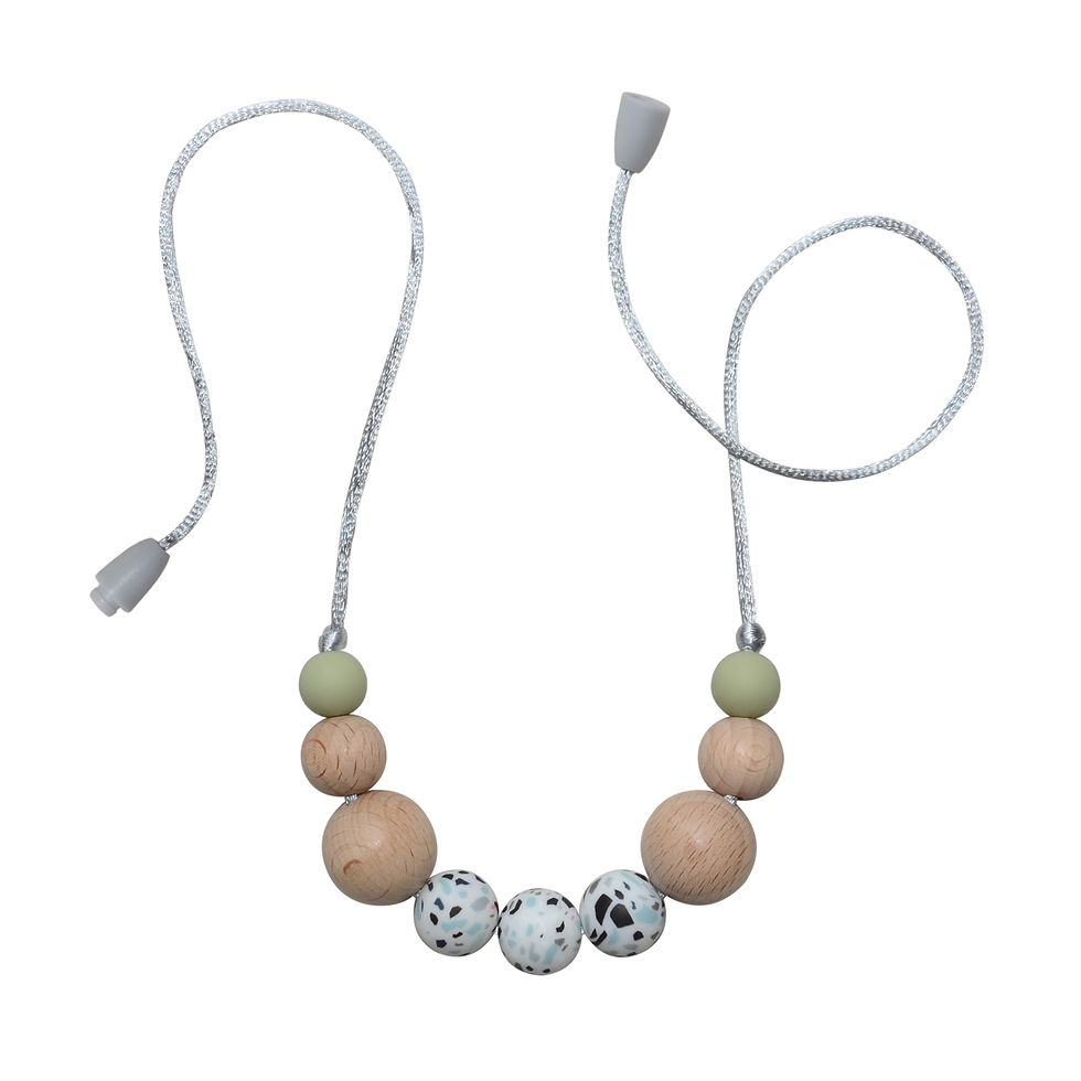 Miniatura: Collar de lactancia modelo MOSAIC terrazzo y color musgo - Accesorios para bebé
