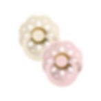 Pack de dos chupetes BIBS BOHEME en color Blossom y Ivory - Accesorios para bebé