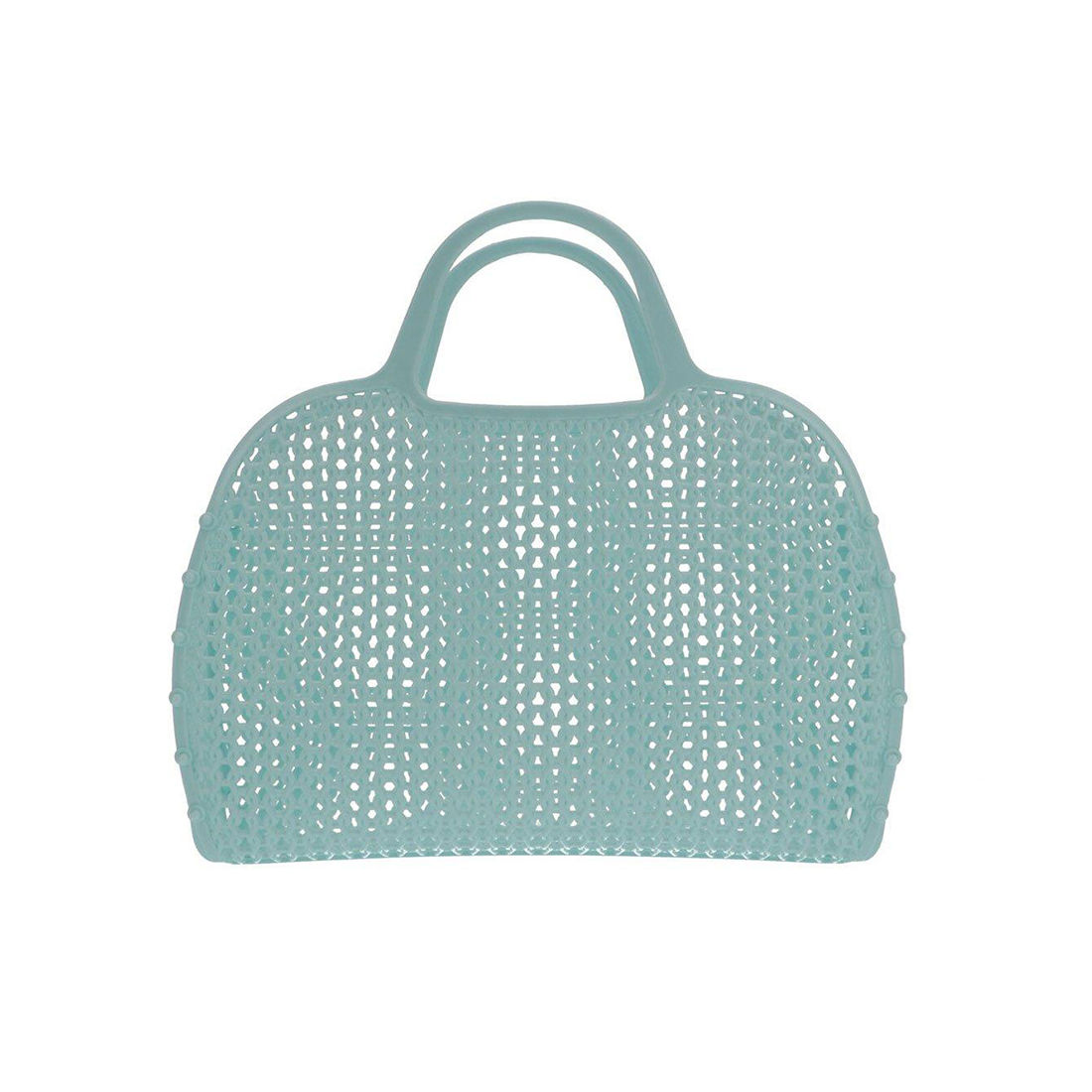 Vista frontal del bolso de rejilla Aqua - Accesorios Infantiles