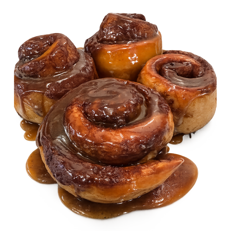 Organic Caramel Pumpkin Spice Sourdough Cinnamon Rolls (+HST)