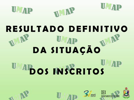 RESULTADO DEFINITIVO DA SITUAÇÃO DOS INSCRITOS