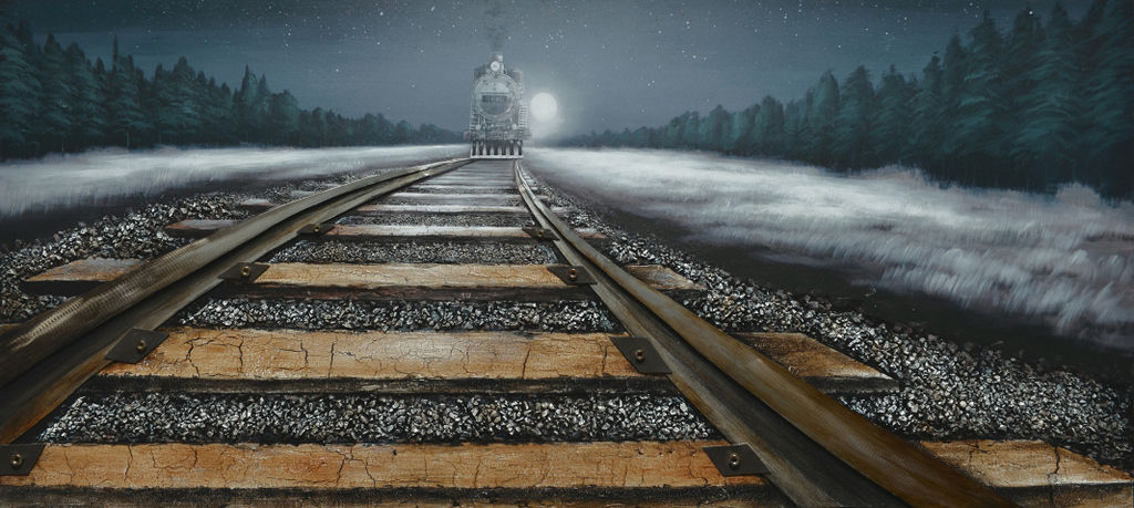 Train In The Moon Light