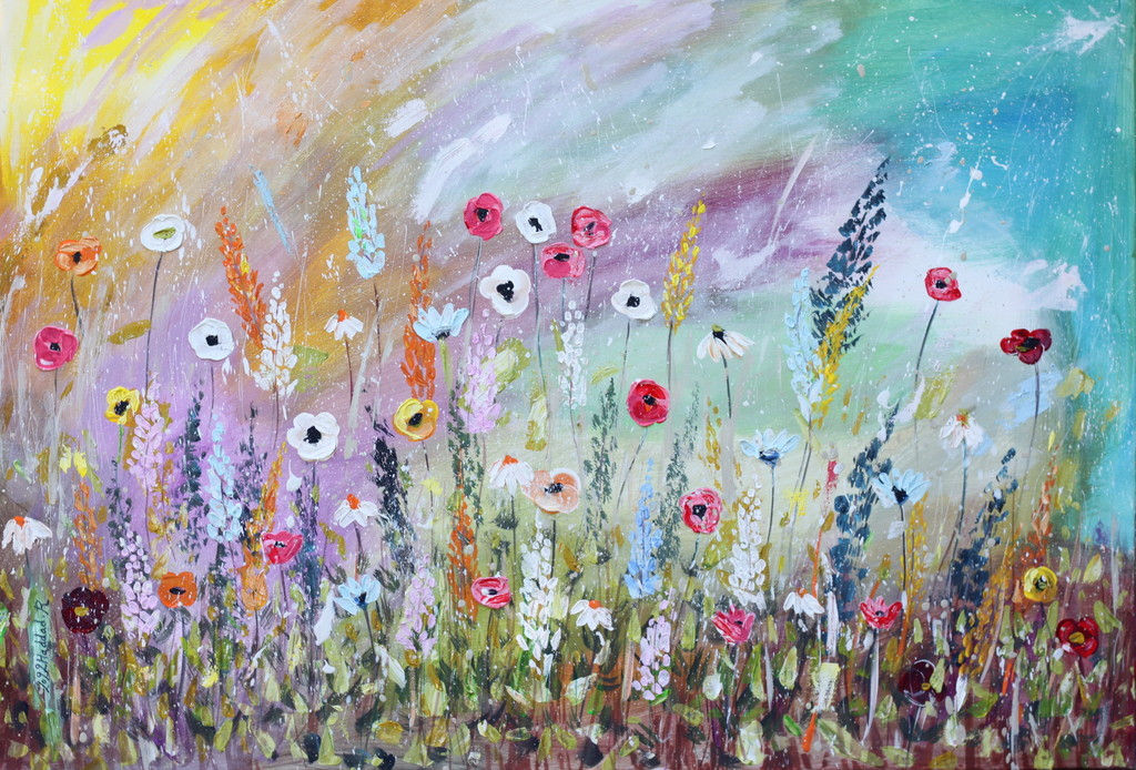 Wild Flower 3 - Print on canvas