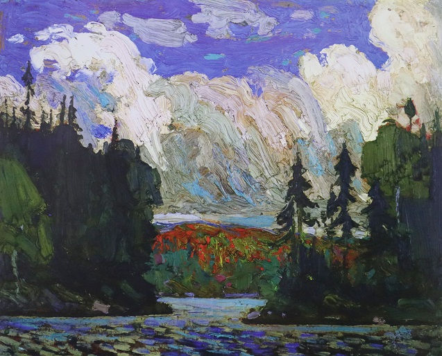 Black spruce in autumn by Tom Thomson