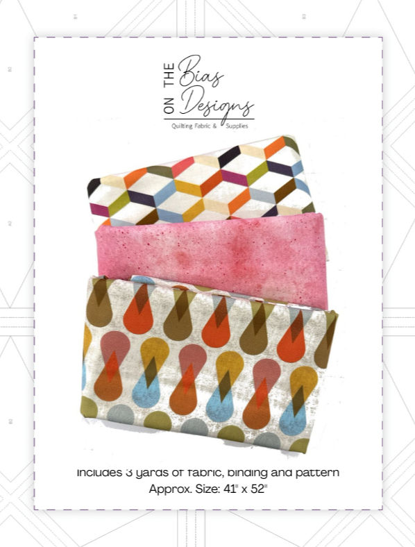 Retro Life Lap Quilt Kit | On The Bias Designs