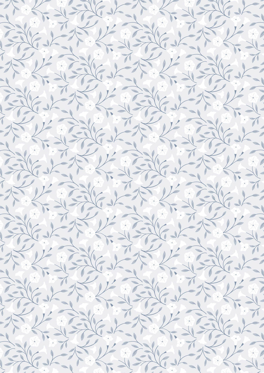 Lewis and Irene - Evenfall - Moonflower Pale Grey - CC43.1 | On The Bias Designs