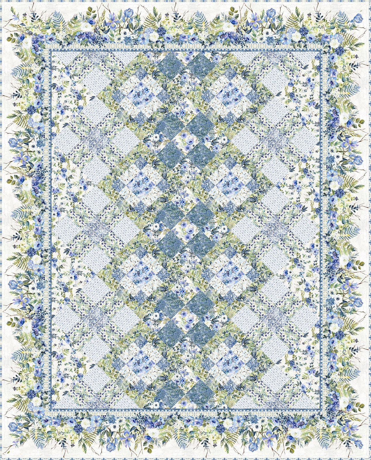 In The Beginning Fabrics - Sanctuary Quilt Pattern | On The Bias Designs
