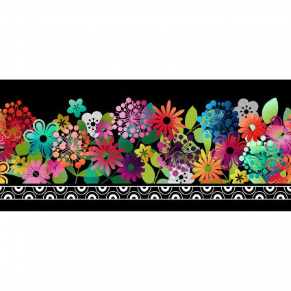 Groovy Garden Border by Jason Yenter | OntheBiasDesigns