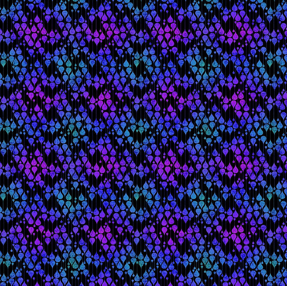 In The Beginning Fabrics - Vivid - Drops Purple 8VIV-2 | On The Bias Designs
