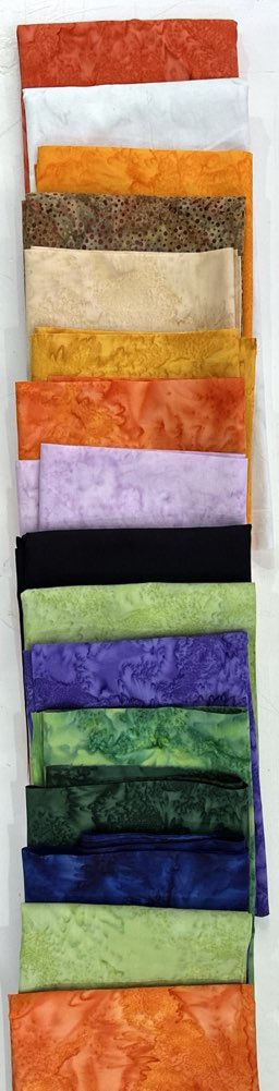 Happy Hallows Quilt Kit featuring Hoffman Batiks | On The Bias Designs