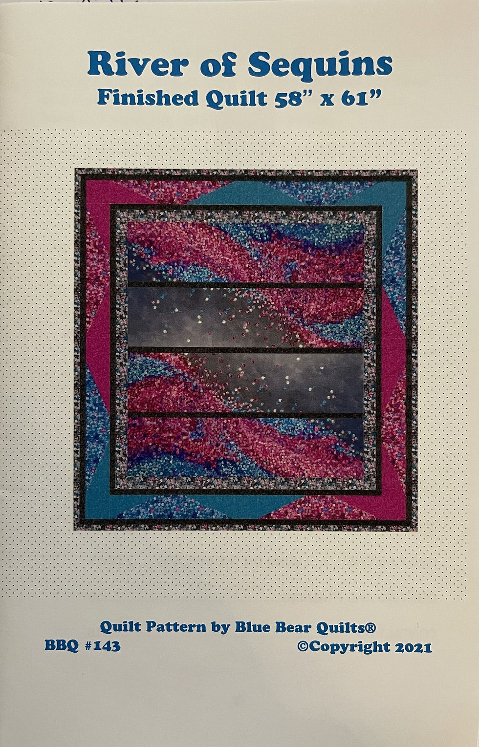 Rivers of Sequins Pattern by Blue Bear Quilts | OntheBiasDesigns