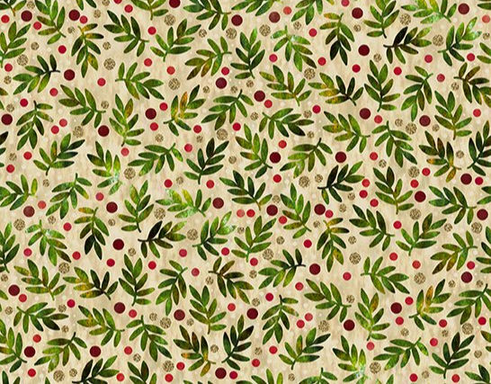 In The Beginning Fabrics - Winter Solstice II - Twigs 8WS1M | On The Bias Designs