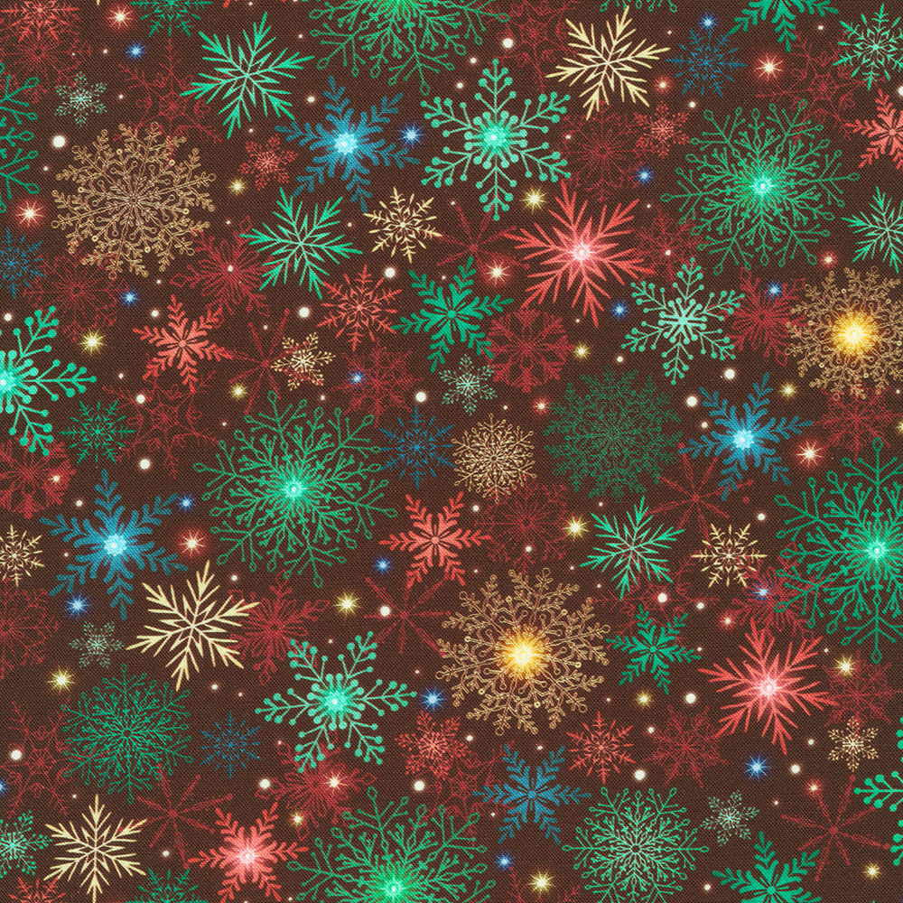 Robert Kaufman Fabrics - Merriment - Snowflakes Cranberry 23016113 | On The Bias Designs