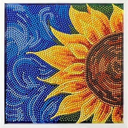 5d Art Design 5D Diamond Art Kit - Sunflower Framed | On The Bias Designs