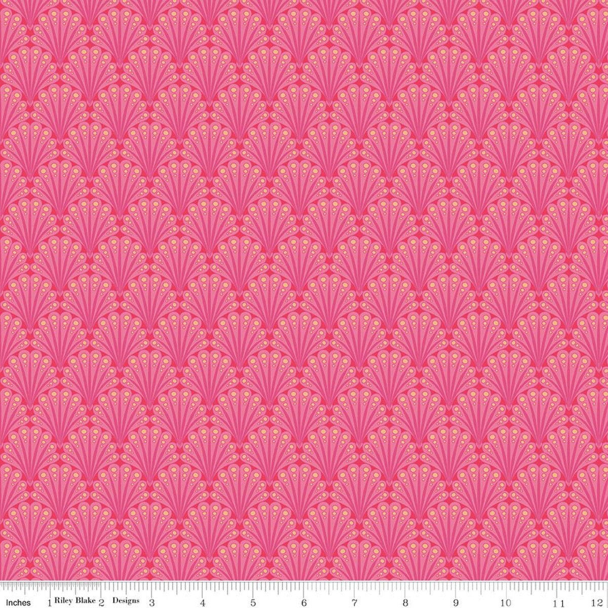 Riley Blake Designs - Flourish - Fantail Hot Pink C17453-HOTPINK | On The Bias Designs