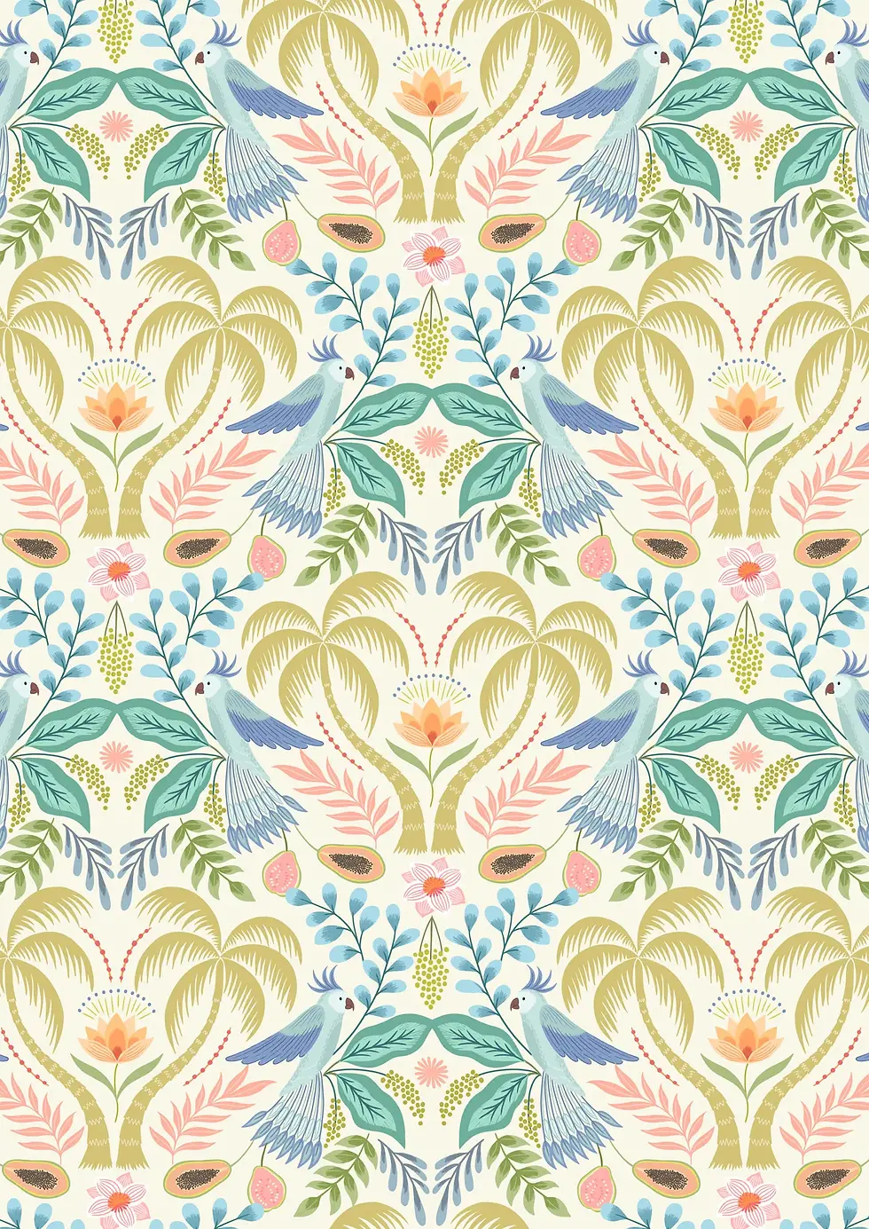 Lewis and Irene - Paradise - Paradise on Cream - A887A | On The Bias Designs