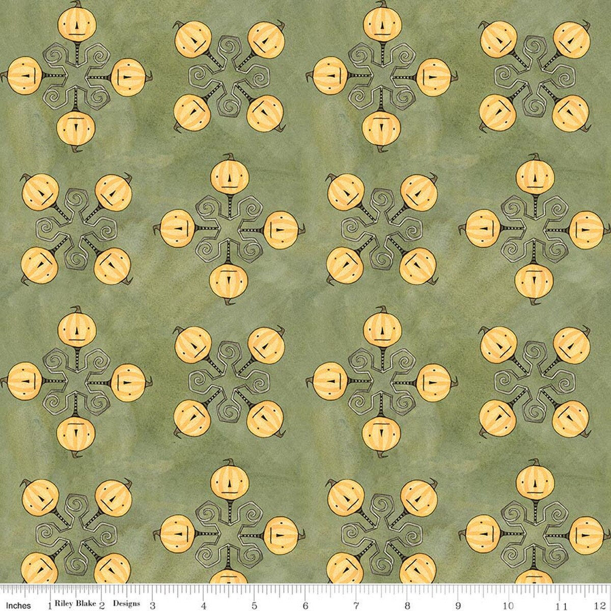 Riley Blake Designs - Spooky Jacks Green C17576-GREEN | On The Bias Designs