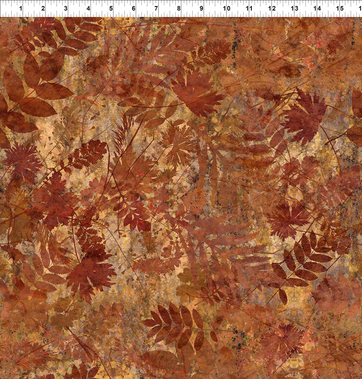 In The Beginning - Autumn Elegance - Shadow Leaves 5AE1 | On The Bias Designs