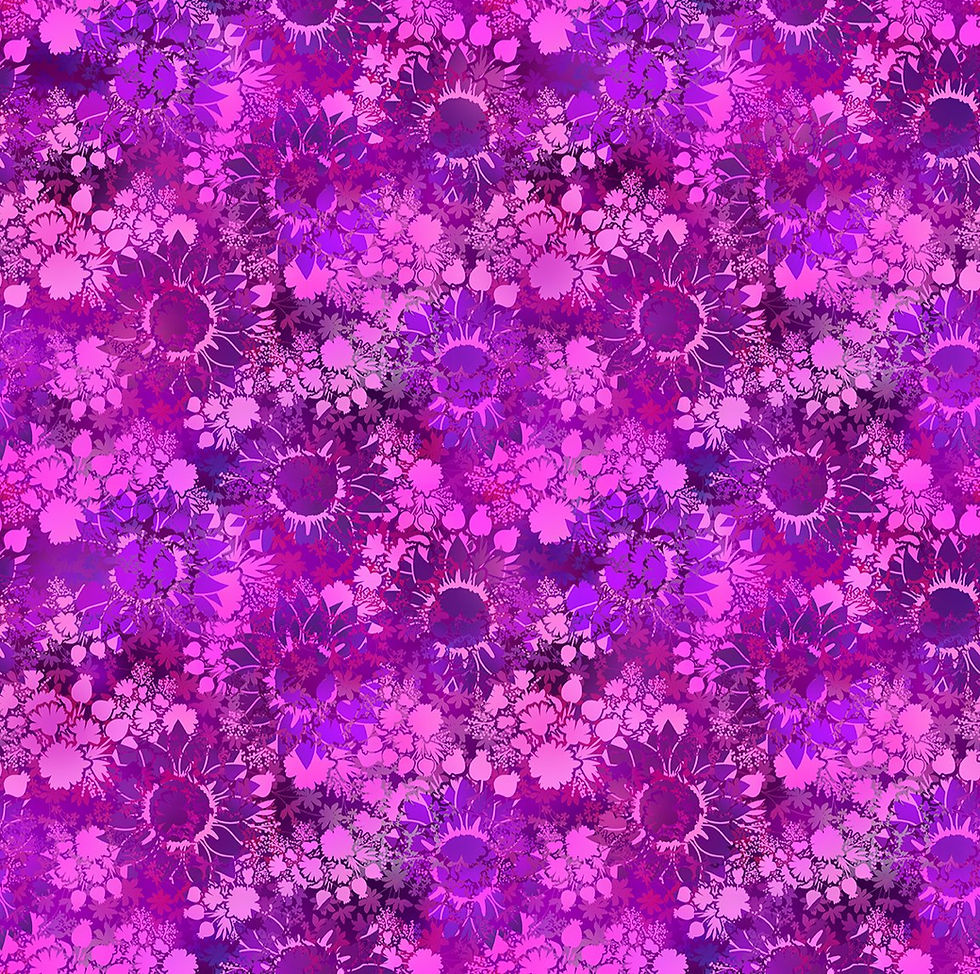 In The Beginning Fabrics - I Dream In Color - Magenta Sunflower 3IDC-3 | On The Bias Designs