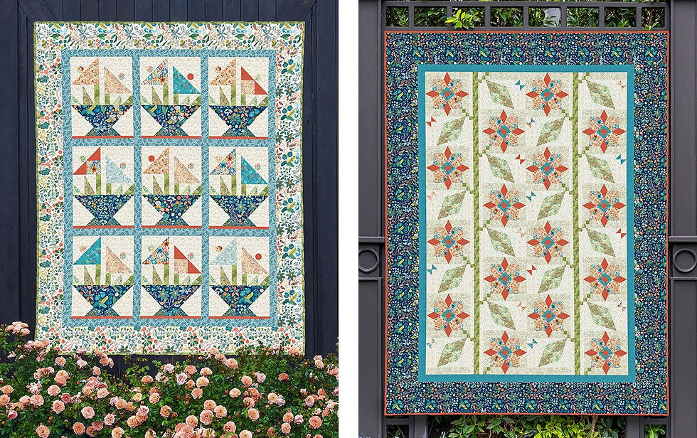 In The Beginning Fabrics - Whimsy Quilt Book | On The Bias Designs