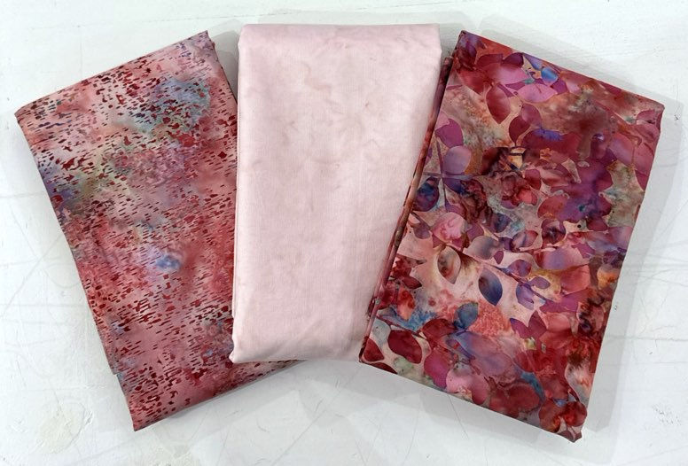3 Yard Quilt Kit - Batik Pink Floral | On The Bias Designs