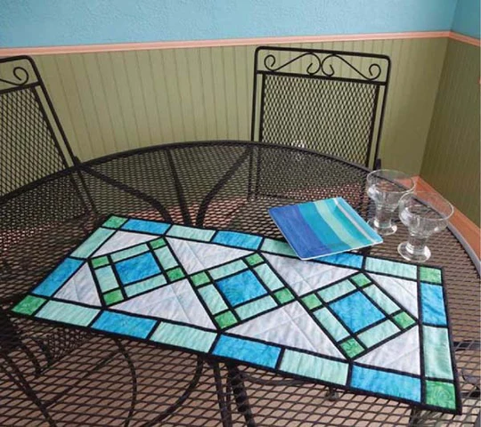 Cut Loose Press - Stained Glass Table Runner