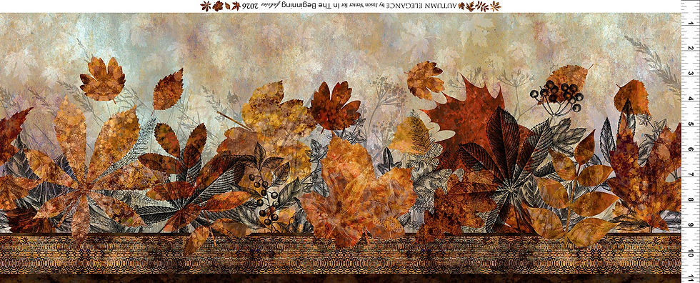 In The Beginning - Autumn Elegance - Border 1AE1 | On The Bias Designs