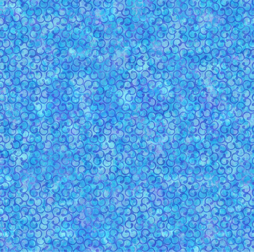 In The Beginning Fabrics - Sunshine - Ironwork - Blue 8SS-2 | On The Bias Designs