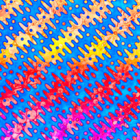 Brilliance - Gradient Diagonal Stripe - Blue | OntheBiasDesigns