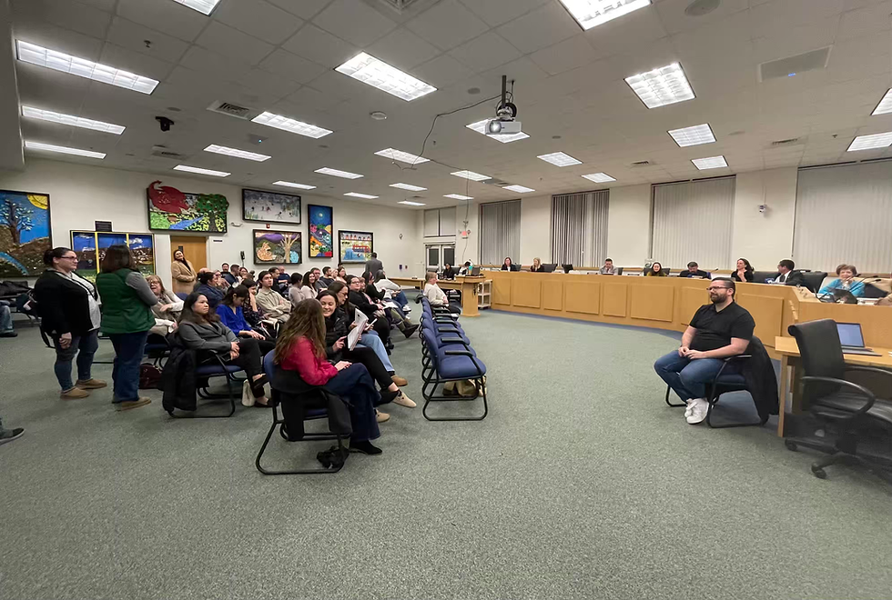 Board of Education Meeting of February 19, 2026. PHILIP THIBODEAU PHOTO