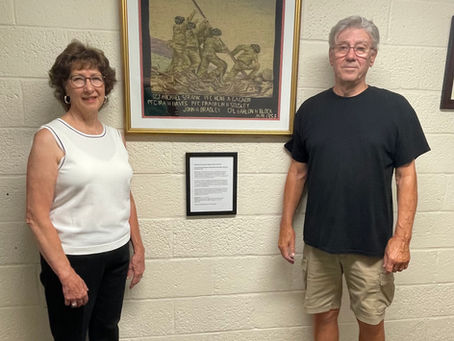 WWII Heirloom Art Comes to Town Hall