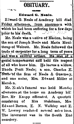 excerpt from old newspaper