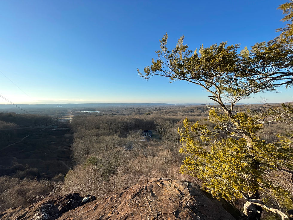 view of Southington from eastern ridge