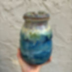 Thumbnail: Lidded Jar - Crystal Waters