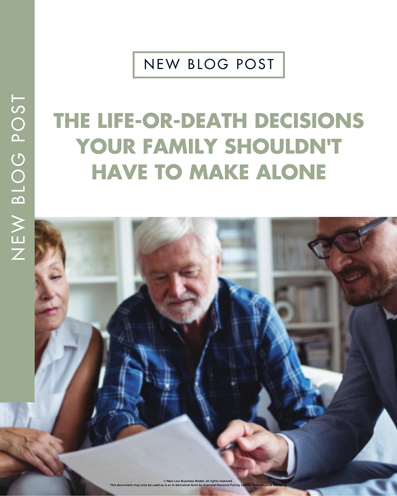 Life Decissions The Life-or-Death Decisions Your Family Shouldn't Have to Make Alone