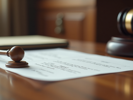 document laying a desk